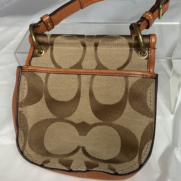 Coach Vintage Authentic Leather and Canvas Bag - Picture 4 of 10